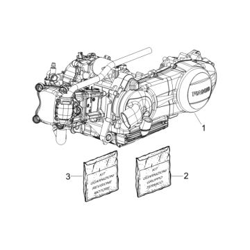Kompletter Motor Vespa GTS 300 dh 2008-2016 (mit und ohne ABS)