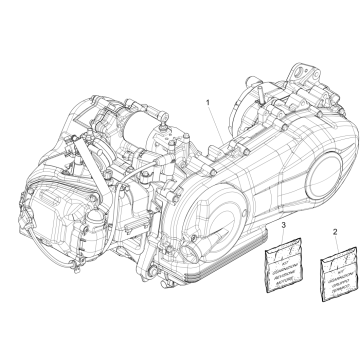 Komplette Vespa Sprint 125 4T 3V IE ABS Motor