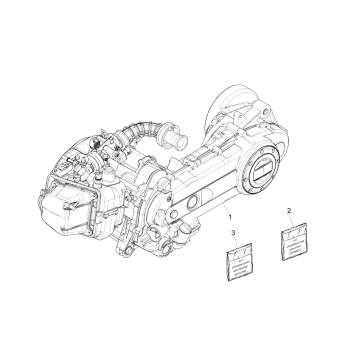 Komplettmotor Vespa Sprint 4-Takt 3-Ventil (Euro5-Einspritzung IGET)