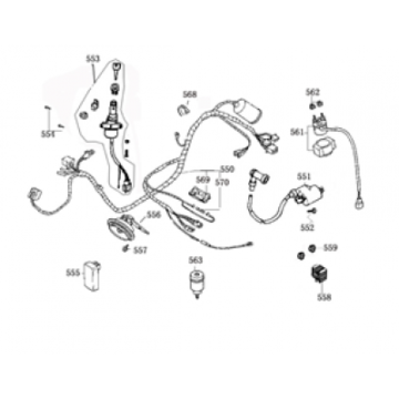 Zündschloss Kabelbaum Rover Fun creme