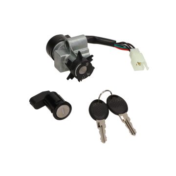 Zündschloss-Set komplett Peugeot Speedfight 2/Ludix 10 one-14 classic/Metal X/X-race/TKR