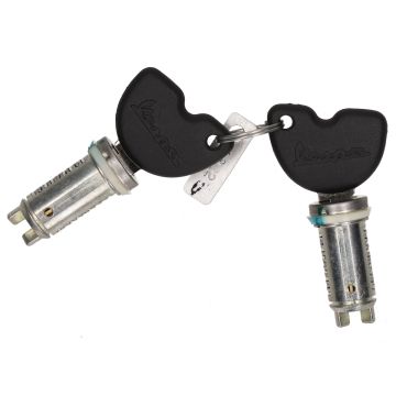 Zündschloss-Set Vespa Primavera-Sprint-LX-LXV 50/SXL/VXL/S/ET2/ET4 50-125-150 2 Teile 1B000570 original