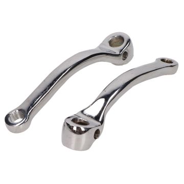 Kurbelgarnitur (für Tretlager 38865) maxi chrom DMP