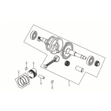 Kurbelwelle Sym Jet 14 50I E5