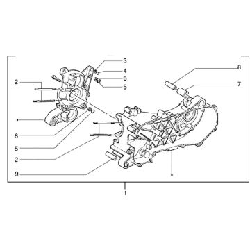 Kurbelgehäuse Piaggio Zip RST