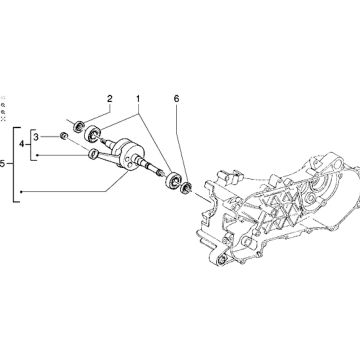 Kurbelwelle Piaggio Zip RST