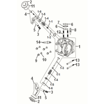 Zylinderkopf Sym Mio 50I E5