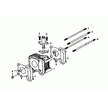 ZYLINDER-/KOPFDICHTUNG/FUSSDICHTUNG Sym Orbit III Schwarz