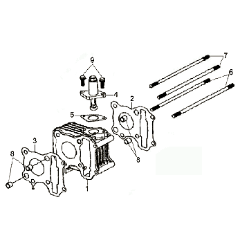 Zylinderkopfdichtung Sym Fiddle II (BK-7C) legierung