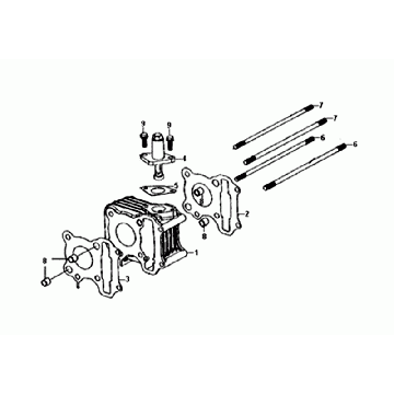 ZYLINDER-/KOPFDICHTUNG/FUSSDICHTUNG Sym Orbit II Euro 4 Mattgrau