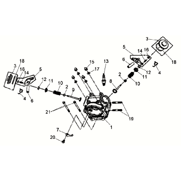 Zylinderkopf Zylinderkopf Sym Allo GT (WH006 S882U) weiß/silber