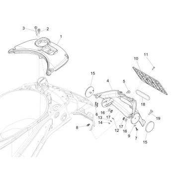 Kotflügel hinten Vespa Sprint 4-Takt 4-Ventil