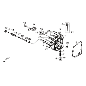 Rechte Abdeckung Sym Joymax 300I ABS E3 2-014-2016
