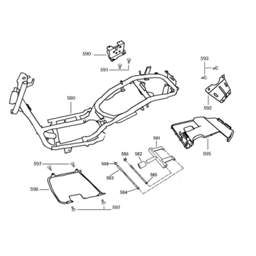 Verschiedene Teile Edwards Maple V50-2 braun