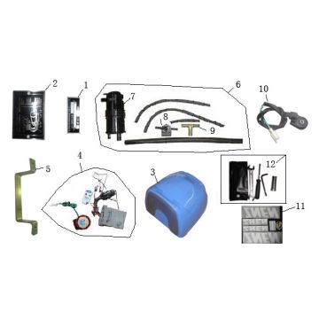 Verschiedene Teile Lintex Retro HT50QT-29 anthrazit
