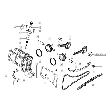 Zylinder Kymco AK550i