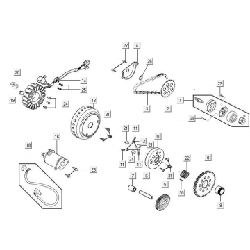 Anlasserölpumpe Kymco New Downtown 125I ABS