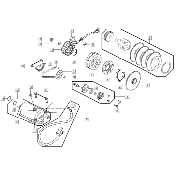 Anlasserölpumpe Kymco Xciting 500R EVO