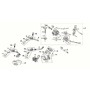 ECU - Drosselklappengehäuse - Einspritzdüse - Ansaugkrümmer Sym Fiddle ll Euro 5