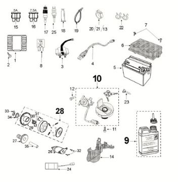 Electronic equipment Peugeot Speedfight 4 50i E5