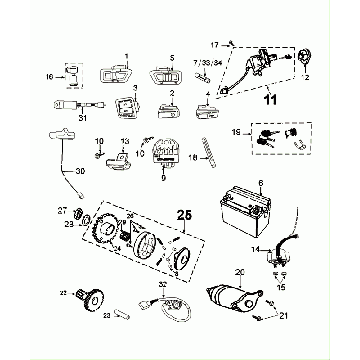 Elektrisches Teil Peugeot Tweet Evo Euro4