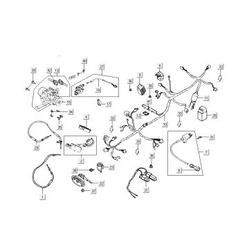 Elektra - Zündschloss Kymco New Dink 4-Takt schwarz metallic
