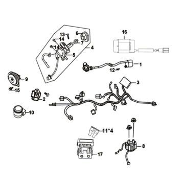 Elektrische Sektion Sym Symphony ST euro4