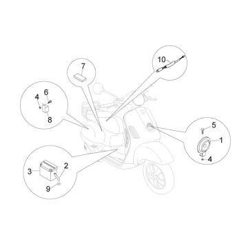 Elektroteile Vespa Lx 25km 4-Takt-2-Ventil