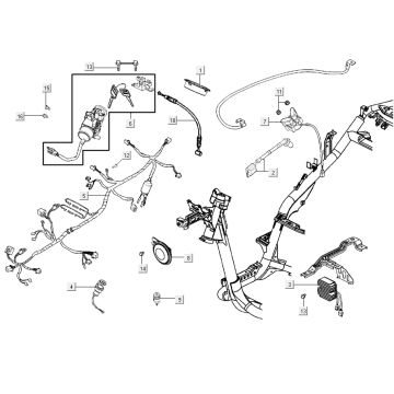 Elektrikteile AGILITY 16+ 4T 125 Matt Metallic Hellblau