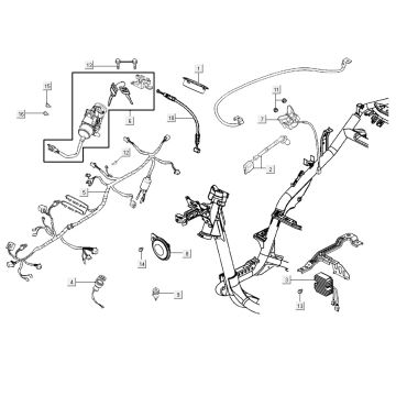 Elektrikteile AGILITY 16+ 4T 125 Mattes Metallic-Silber