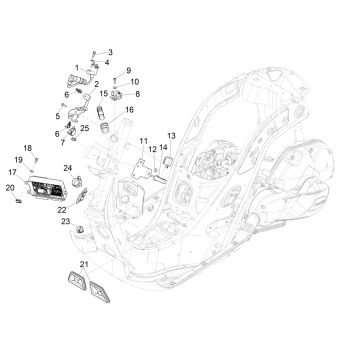 Elektrische Teile Vespa GTS 125 ie ABS Euro 4 2016-2018