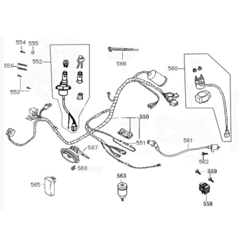 Elektrische Teile Kreidler Flory Classic 125 4T AC Weiß