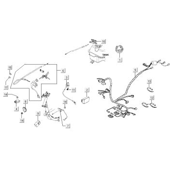 Elektrikteile Kymco Agility 10' 4-Takt sportliches Blau