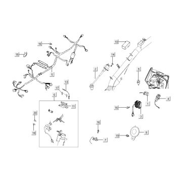 Elektroteile Kymco City 16' 4-Takt weiß