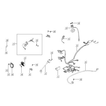 Elektrische Teile Kymco Like 125cc