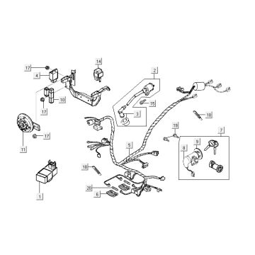 Elektroteile Kymco Vitality 4t Wechselstrom Anthrazit