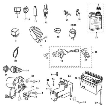 Elektrische Teile Peugeot Speedfight 2 AC E2 2-Takt