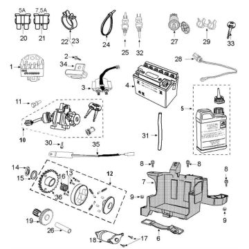 Elektroteile Peugeot Speedfight 3 4-Takt