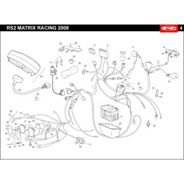 Elektroteile Rieju Rs2 racing blue 2010 2-Takt