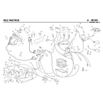 Elektrische Teile Rieju Rs2 rot 2005 2-Takt