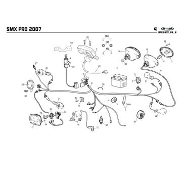 Elektroteile Rieju SMX pro schwarz 2008 2-Takt