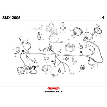 Elektroteile Rieju SMX schwarz 2006 2-Takt