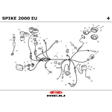 Elektrische Teile Rieju Spike 50 2T LC Blau 2001