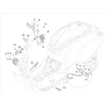 Elektrische Teile Vespa Sprint 50 4T IGET 3V AC Euro 5