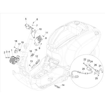 Elektrische Teile Vespa Primavera 50 4T IGET 3V Euro 5