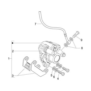 Bremssattel Vespa Lxv 2-Takt