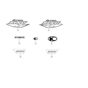 Embleme – Aufkleber – Logo Kymco MXU 300 4T LC