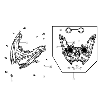Scheinwerfer Kymco AK550i