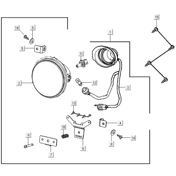 Scheinwerfer Kymco E-Vitality