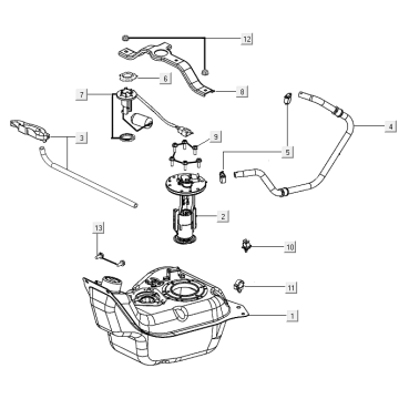 Benzintank - Tankgeber - Benzinhahn Kymco New Like 150i 4T AC Euro 4